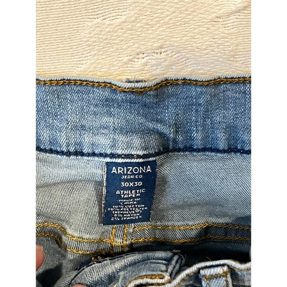 Arizona Jean Co Athletic Taper Jeans Mens 30x30 - Picture 4 of 4